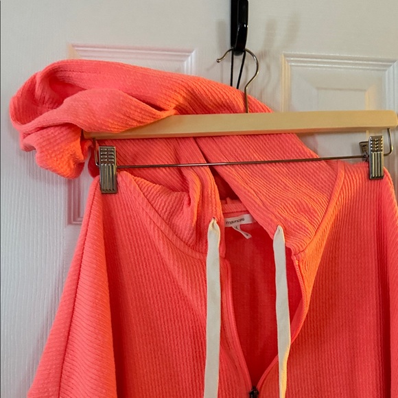 Maurices Vibrant Coral Cowl Neck Sweater - Picture 4 of 4